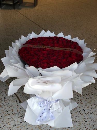 باقة جوري احمر عملاقة