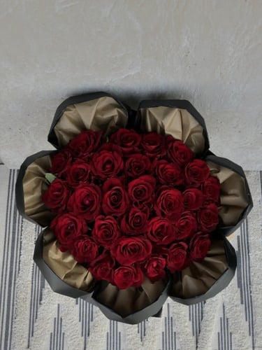 باقة جوري احمر