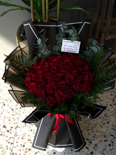 باقة جوري احمر