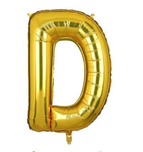 بالون حرف ذهبي
