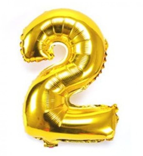 بالون رقم ذهبي