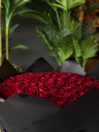 باقة جوري احمر عملاقة