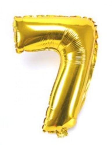 بالون رقم ذهبي