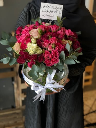 فازة بالورد