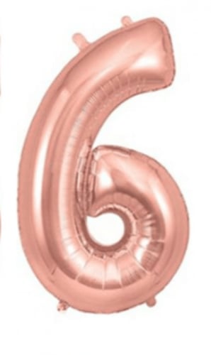 بالون رقم روز قولد