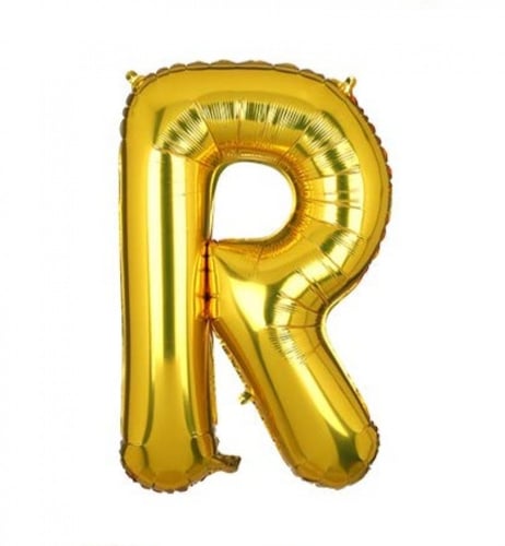 بالون حرف ذهبي