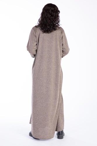 عباية شتوية بنية بتدخيلات شتوية - Warm III