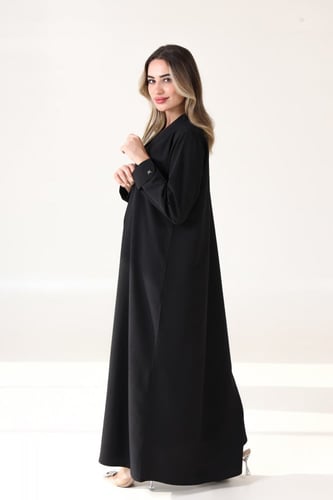 عباية سوداء عملية بأكمام رسمية - Worken II