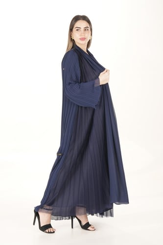 عباية كحلي شيفون - بليتس