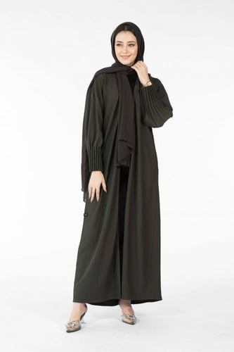 عباية زيتي كاجوال بكم كسر - ليمير II