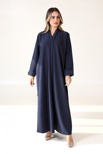 عباية كحلي عملية بأكمام رسمية - Worken II