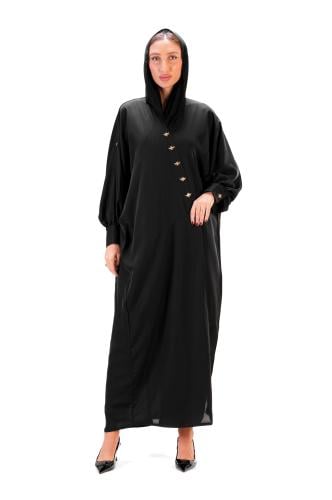 عباية سوداء واسعة بأكمام رسمية - Worken II