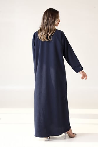 عباية كحلي عملية بأكمام رسمية - Worken II