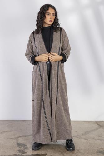 عباية شتوية بنية بتدخيلات شتوية - Warm III
