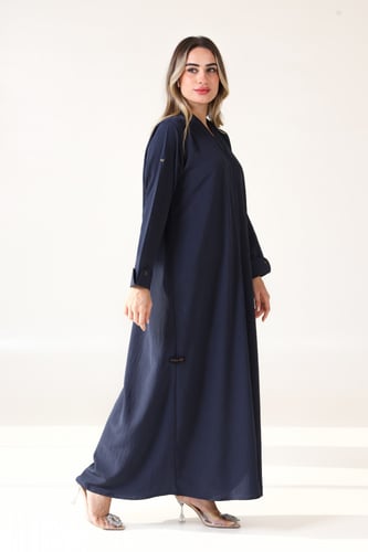 عباية كحلي عملية بأكمام رسمية - Worken II