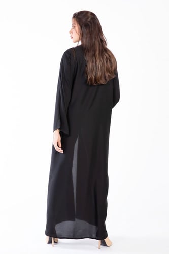 عباية سوداء مطرزة بالخرز - Saly V