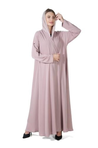 عباية وردي كلوش بتصميم ناعم - Norma