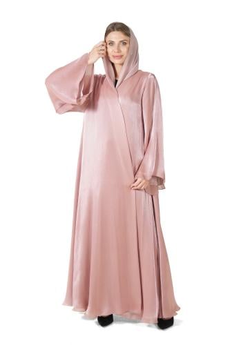 عباية وردي كلوش ناعمة وفاخرة - II Silky Abaya