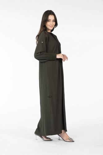 عباية زيتي كاجوال بكم كسر - ليمير II