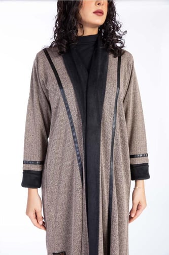 عباية شتوية بنية بتدخيلات شتوية - Warm III