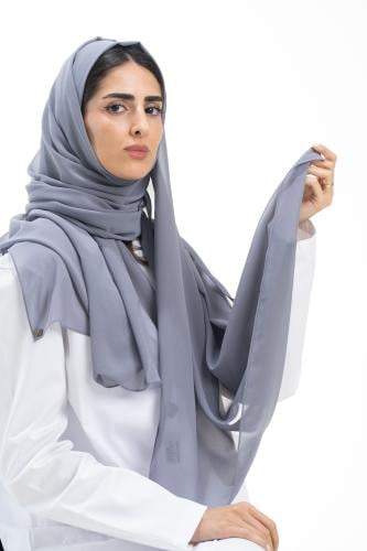 طرحة رمادي شيفون كوري - Sabine