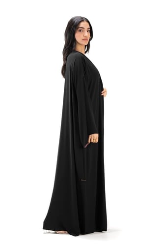 عباية دبل فيس ( وجهين ) باللون الاسود والبني - Dup...