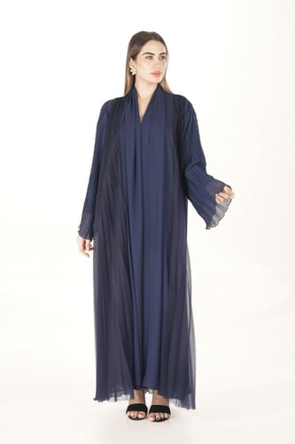 عباية كحلي شيفون - بليتس