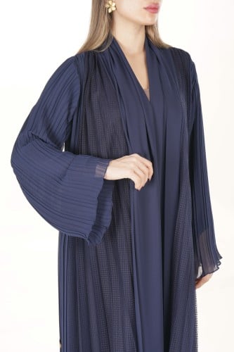 عباية كحلي شيفون - بليتس