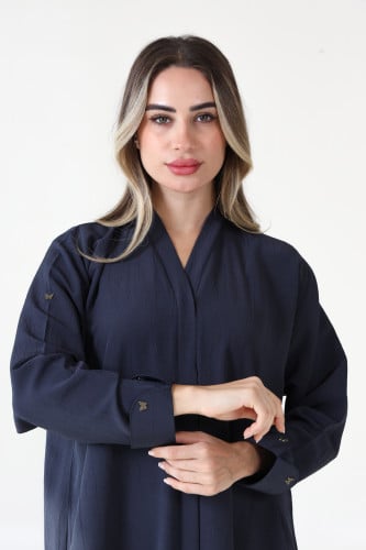 عباية كحلي عملية بأكمام رسمية - Worken II