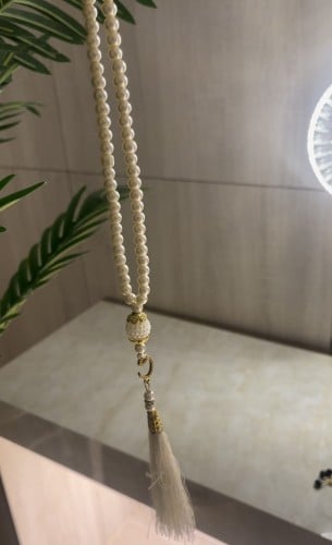 مسبحة الؤلؤ ابيض