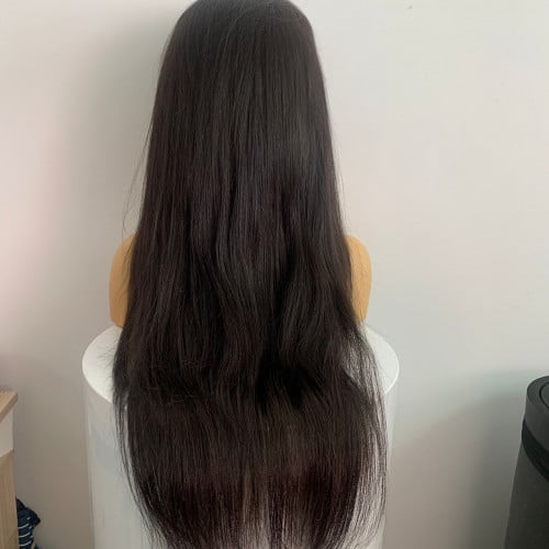 طول 28 انش باروكه شعر طبيعي جذور كامله فروه دانتيل