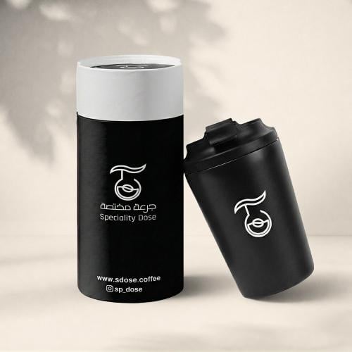 مق جرعة مختصة 350ml - لون اسود