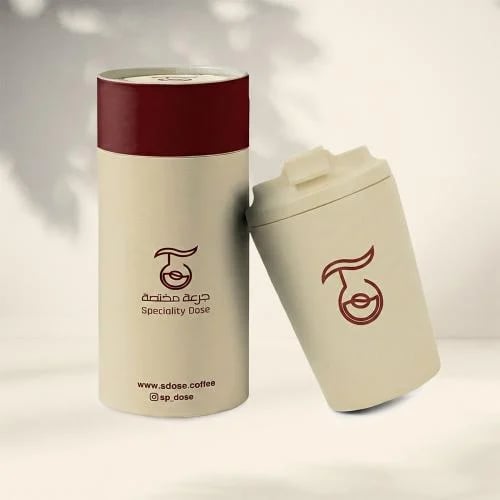 مق جرعة مختصة 350ml - لون بيج