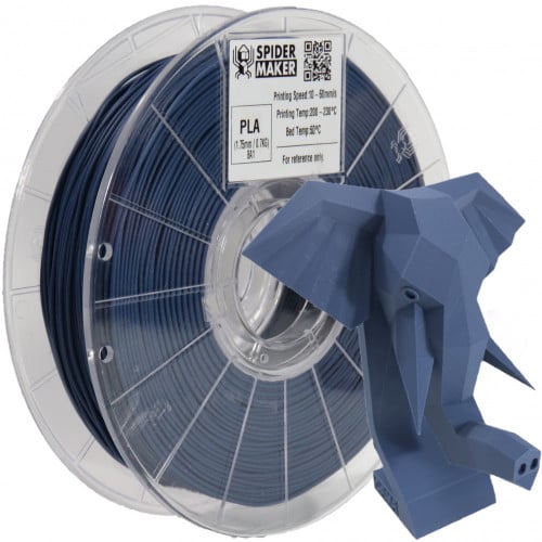 SpiderMaker Matte PLA Iron Blue 3D Printing Filame...