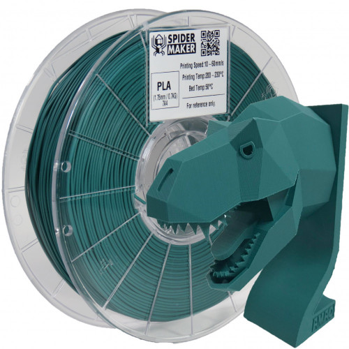 SpiderMaker Matte PLA Peacock Green 3D Printing Fi...