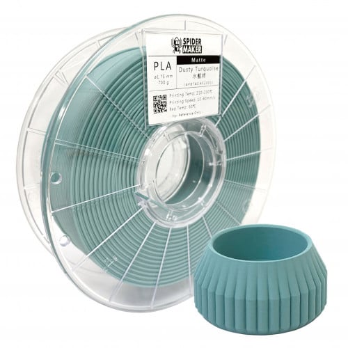 SpiderMaker Matte PLA Dusty Turquoise 3D Printing...