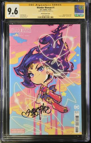 Wonder Woman #1 CGC 9.6 Signed Rose Besch Variant...