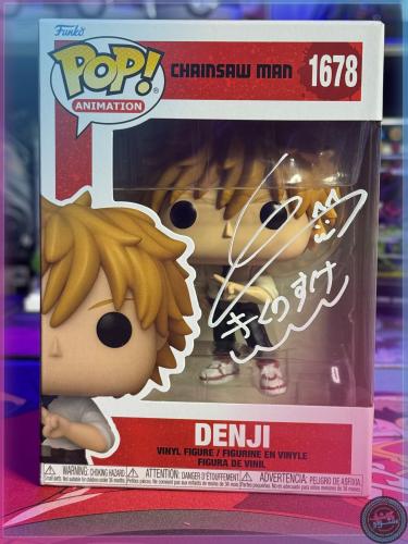 FUNKO POP CHAINSAW MAN - Denji SIGNED by KIKUNOSUK...