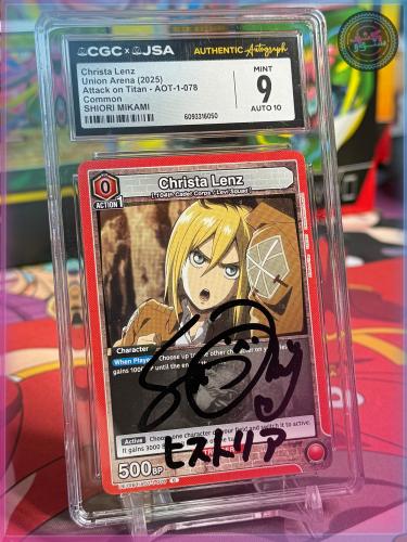 Union Arena English Christa Lenz AOT-1-078 2025 At...