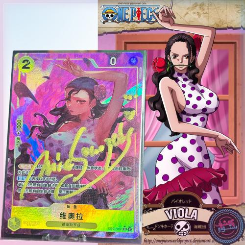 Signed by Japanees Voice Mie Sonozaki One Piece Vi...