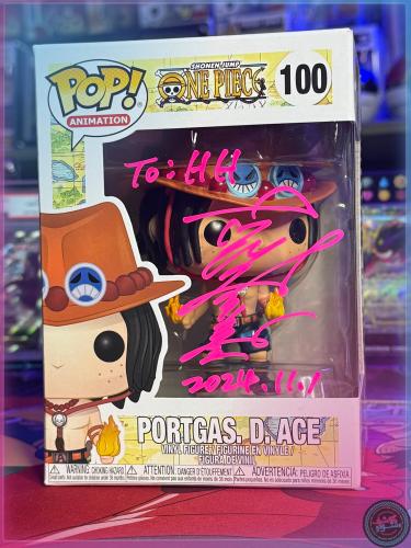 Funko Pop! Portgas D. Ace #100 Signed By Toshio Fu...