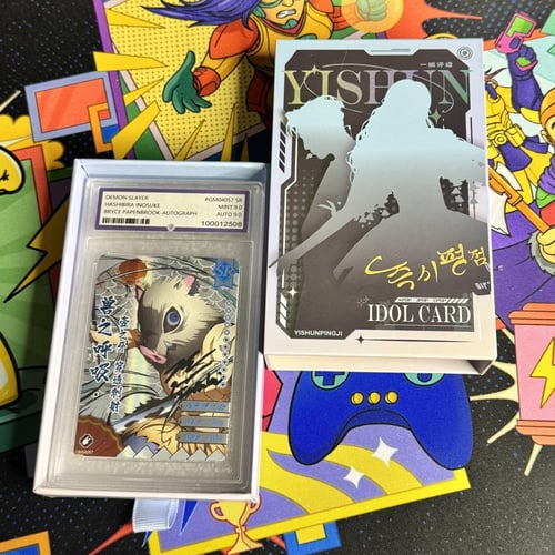 Signed Demon Slayer Card Inosuke Autograph By Bryc...