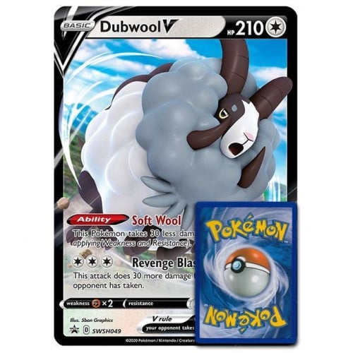 Pokemon Dubwool V Jumbo Card