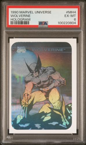 1992 Marvel Universe Hologram Wolverine #H-3 PSA 6