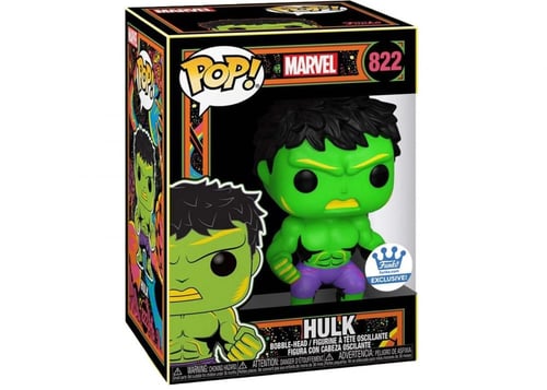 Funko Pop! Hulk Black Light Marvel #822 Funko Shop...