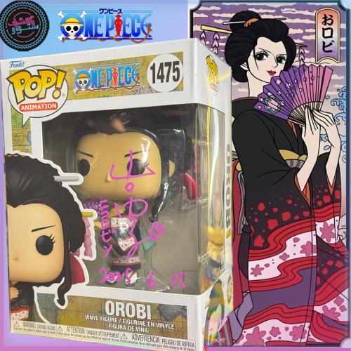 Funko Pop! One Piece Robin Wano Orobi signed by JV...