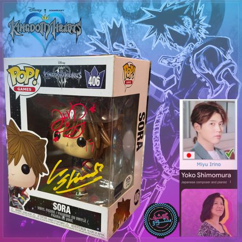 Funko Pop Games Kingdom Hears SORA #406 Dual Signe...