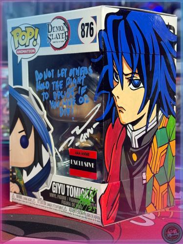 Funko POP Demon Slayer Giyu Tomioka #876 Signed by...