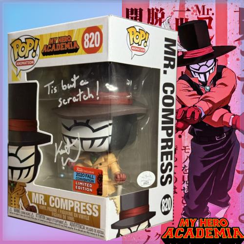 Signed Funko Pop Mr. Compress NYCC Shared Sticker...