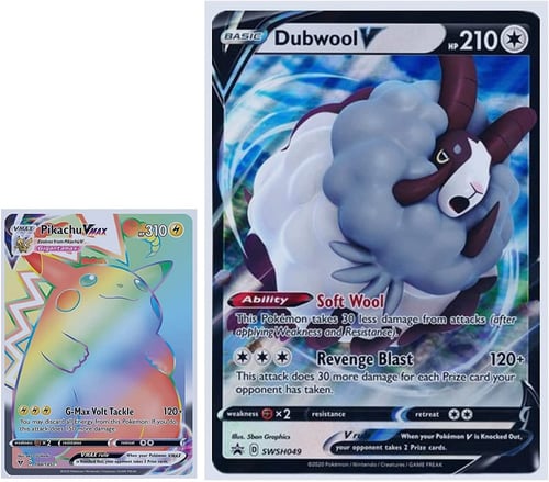 Pokemon Dubwool V Jumbo Card